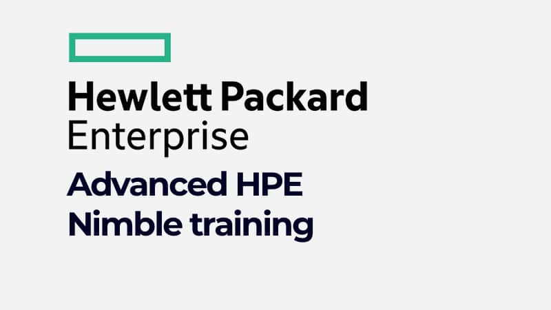 Advanced HPE Nimble Training