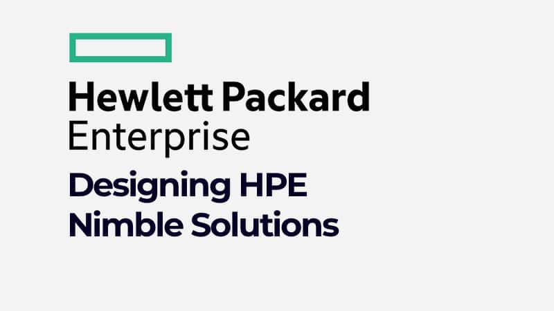 Designing HPE Nimble Solutions (01113228)
