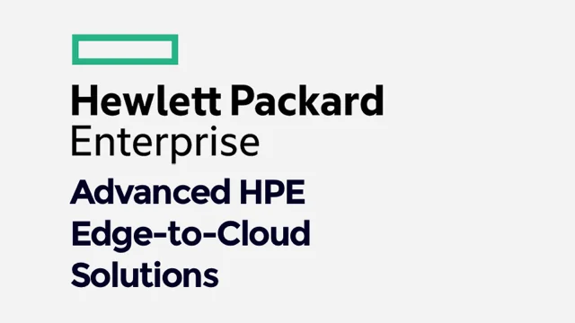 Advanced HPE Edge-to-Cloud Solutions (0001196323)