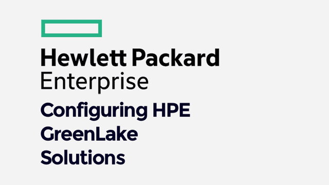 Configuring HPE GreenLake Solutions (0001177736) Exam Bundle