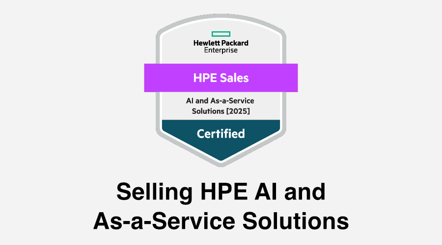 Selling HPE AI and As-a-Service Solutions (0001209688)