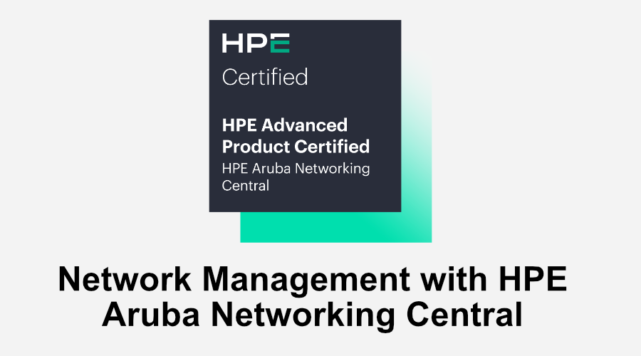 Network Management with HPE Aruba Networking Central (0001213937)